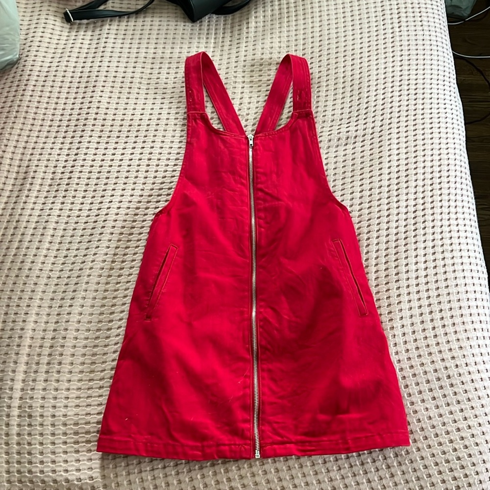 Red Denim Dress